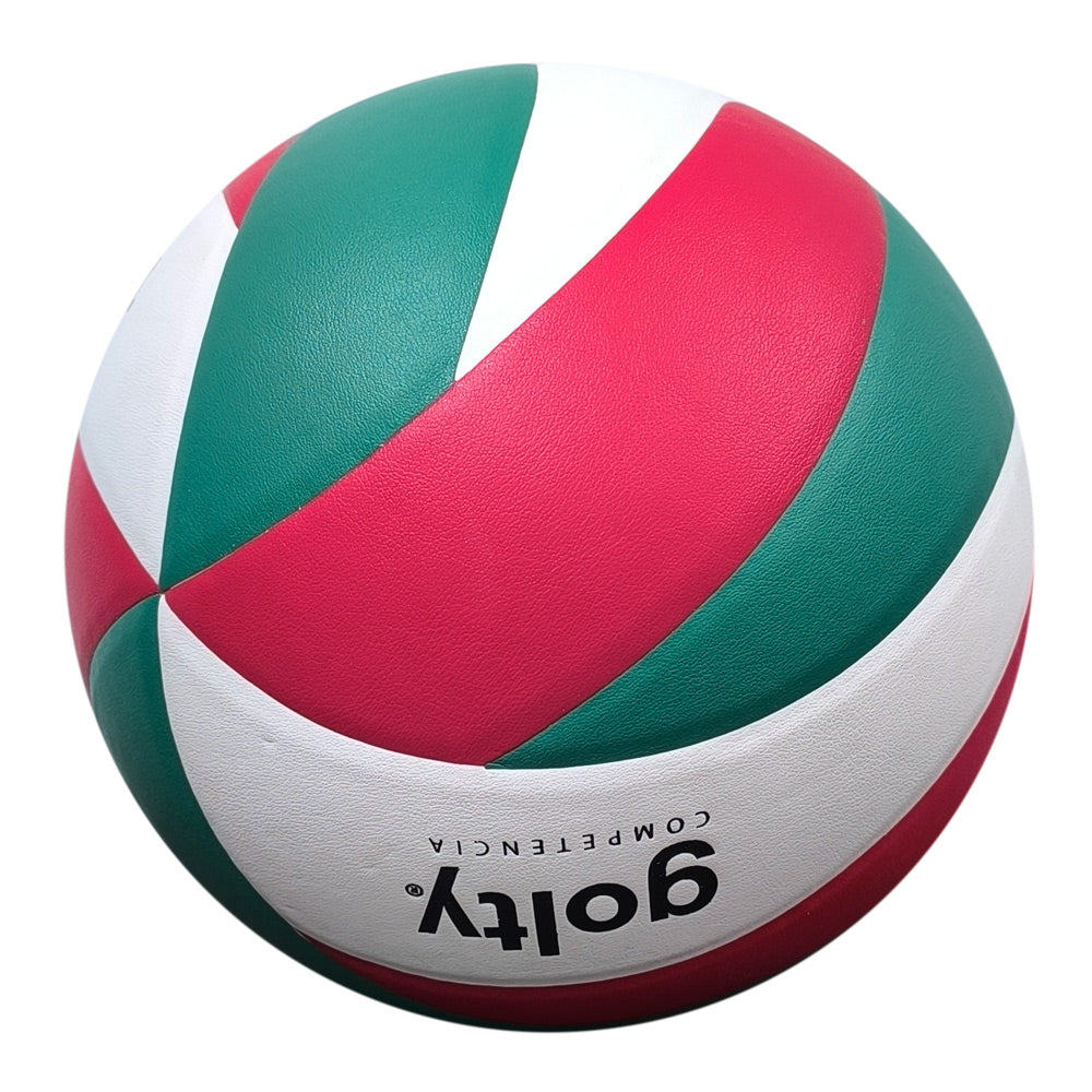 Balón Vóley Competencia Golty PU Verde/Rojo