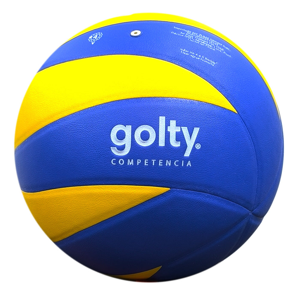 Balón Vóley Competencia Golty PU Amarillo/Azul